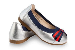 Paris Girls Silver Ballet Shoes - Oscar's for Kids